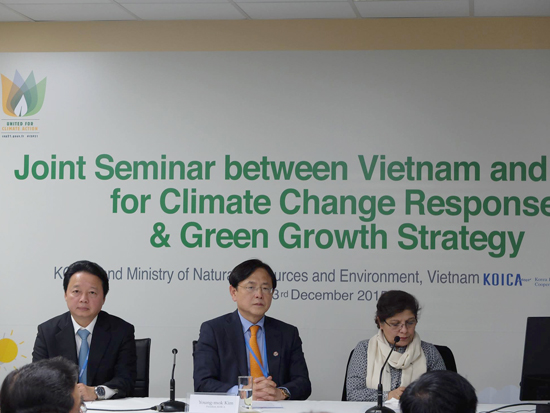 COP 21: Việt Nam - Hàn Quốc hợp tác ứng phó với biến đổi khí hậu